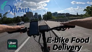 Uber Eats EBike Food Delivery In Ottawa On a Sunday Afternoon [upl. by Dawkins853]