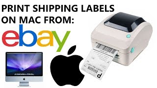 How to Print Shipping Labels on ebaycom from Mac Apple Computer TUTORIAL GUIDE  UPDATED 2019 [upl. by Polivy]