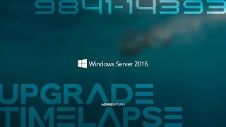 Windows Server 2016 Upgrade Timelapse build 9841 to 14393 [upl. by Arahas]