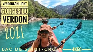 4K50 Gorges du Verdon  Lac de SainteCroix Kajaktour mit Luftboot [upl. by Cammie]