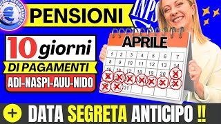 🔴PAGA INPS 24 APRILE 👉 ANTICIPI E DATE PAGAMENTI ADI ASSEGNO UNICO PENSIONI NIDO SFL NASPIEXSTRA [upl. by Etteragram645]