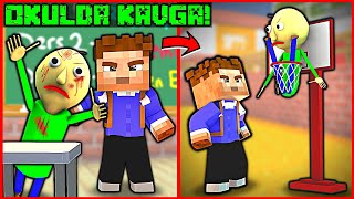 OKULDA KORKUNÇ YARATIKLARLA KAVGA ÇIKTI ALİ BALDİYİ BASKET POTASINA SOKTU 😂 Minecraft [upl. by Mandal]