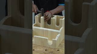 Homemade Woodworking Coffee Cups Dispenser for Café Shop shorts trending woodworking [upl. by Bryant]