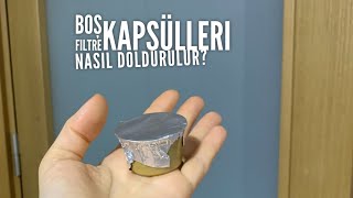 FİLTRE KAPSÜLÜ DOLDURMA ☕️ ÇOK KOLAY👏👏 BOŞ KAPSÜL DOLDURMA [upl. by Assenat408]