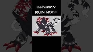 Baihumon RUIN MODE for KarnEX and his Spooktober Spectacular Digimon [upl. by Scheck]