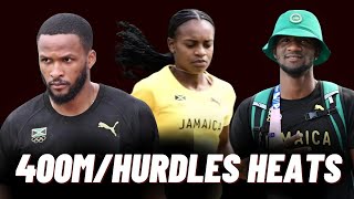 400m Hurdles Heats Paris Olympic Games Day 5 Watch Along [upl. by Bowers995]