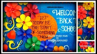 back to school bulletin board for school  Bulletin board ideas for school [upl. by Ahen]