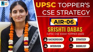 UPSC Toppers CSE Strategy by  AIR06 2024 Srishti Dabas 😱 upsc upsctopper upscstrategy [upl. by Audwin533]