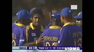 CHAMINDA VAAS 156 VS INDIA  AHMEDABAD IN 2005 [upl. by Eesdnyl475]