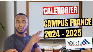 Calendrier Officiel des Démarches Campus France  Conseils Orientation [upl. by Mulloy696]