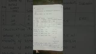 Estimation of Hardness of water 🌊 using EDTApart3 Titration 3🌼🌼🌼 [upl. by Sanferd]