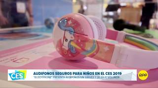 CES2019  BuddyPhone nos trae audífonos para niños [upl. by Aierdna]