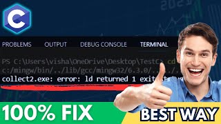 How to Fix quotCollect2 Error LD Returned 1 Exit Statusquot Error When Running C Code 2024 [upl. by Anetta663]