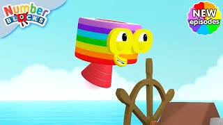 Sail the Seven Seas  S7 E9  Learn Times Tables  Numberblocks [upl. by Aihseket]