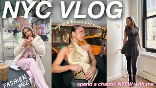 SPEND A WEEK IN NEW YORK WITH ME ୨୧ a chaotic but exciting new york fashion week vlog ੈ✩‧₊˚ [upl. by Delorenzo]