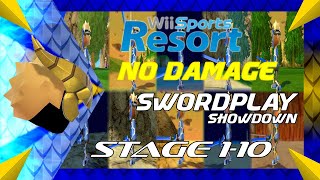 Wii Sports Resort  Swordplay Showdown Stage 110 No Damage [upl. by Oleusnoc]