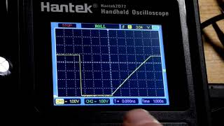 Voltage ramp using PNP BJT current mirror demo circuit [upl. by Ilario]