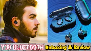 Y30 Bluetooth Earbuds Unboxing and Review Information 4 U [upl. by Siron557]