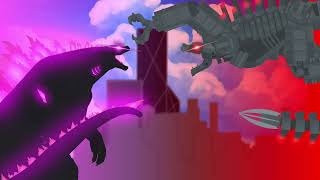 Evolved Godzilla Vs Mechagodzilla  Monsterverse Battle Animation Eclipse Arena [upl. by Iramo]