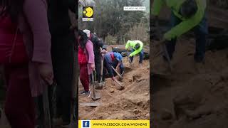 Landslide hits Ecuadors Andean region I WION Shorts [upl. by Lanos]