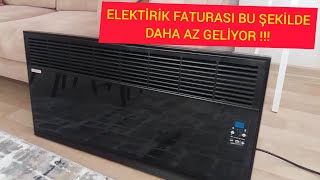 ELEKTRİKLİ ISITICI İLE BİR AYDA NE KADAR FATURA GELİR ELEKTRİKLİ ŞÖMİNE [upl. by Winters]