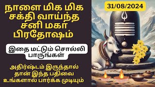 நாளை மிக மிக சக்தி வாய்ந்த நாள் சனி மகா பிரதோஷம் தவற விடாதீர்கள்Aathi Varahi [upl. by Ernaline]