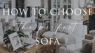 How to Choose the Perfect Sofa  Slipcovered vs Upholstered  Interior Styling Tips [upl. by Eetnod938]