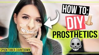 HOW TO DIY PROSTHETICS  Nasen Masken amp Co • SpooktoberCountdown [upl. by Pirali630]