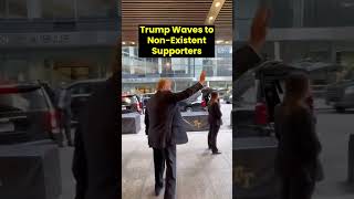 Trump propaganda stunt GOES WRONG as new footage leaks… Waving to NOBODY [upl. by Annayak300]