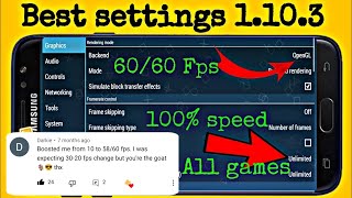 PPSSPP Best Settings Android  No Lag Smooth Gameplay  60fps full speed [upl. by Airan]