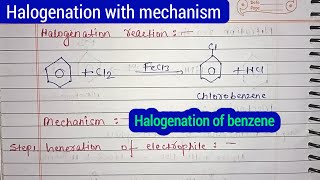 Halogenation of benzene with mechanism by unil yadav sir UNILCLASSES [upl. by Watts408]