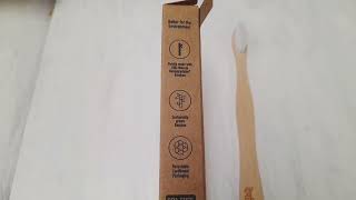 Bamboo toothbrush for Adults Eco friendly BPA free dental care Made in India [upl. by Eerehc]