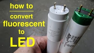 How To Convert T8 Fluorescent Lights to LED ● Explained in Simple Terms [upl. by Birmingham36]