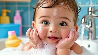 Splish Splash Baby Bath Song  Fun Bath Time Music for Toddlers [upl. by Cuttler819]