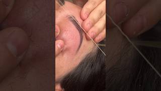 eyebrow threading eyebrow tutorialeyebrowthreadingtutorialforbeginners eyebrowtutorial shorts [upl. by Ahsia]