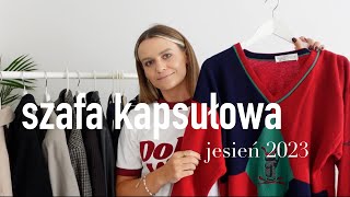 KAPSUŁOWA SZAFA JESIEŃ 2023 I ubrania tylko z second hand [upl. by Valma]