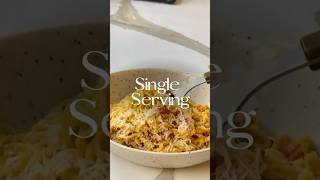 Single Serving Instant Ramen Carbonara shorts [upl. by Ennair]