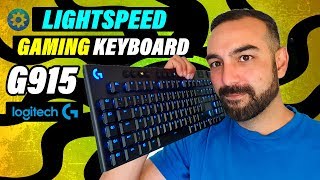 Logitech G915 Lightspeed Wireless RGB Mechanical Gaming Keyboard Gl Clicky [upl. by Clifton]