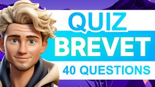 QUIZ BREVET  40 Questions pour vous TESTER 🧠🧬 [upl. by Asa367]