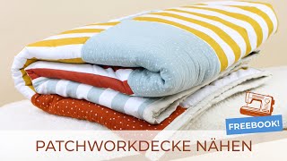 PATCHWORKDECKE nähen ♥ [upl. by Eihtur]