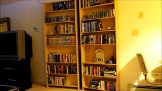 DIY Secret Hidden Bookcase Doors Project Using Linear Actuators [upl. by Pasquale]