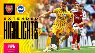 EXTENDED HIGHLIGHTS  Arsenal v Brighton  Premier League [upl. by Spatz]