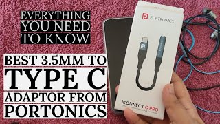 Best Type C to 35mm Jack by Portronics  Unboxing amp User Review  For Phones without Headphone Jack [upl. by Denyse]