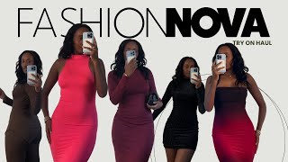 TRY ON HAUL FASHION NOVA DRESSES  THESE DRESSES BAYBEEE 😍 [upl. by Giuseppe]