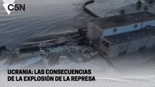 UCRANIA las CONSECUENCIAS de la EXPLOSIÓN de la REPRESA [upl. by Nedle]