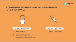 Ablauf Phasen und Termine  Hyposensibilisierung bei Allergie  so gehts Arzt erklärt [upl. by Eerot]