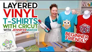 How to Layer Vinyl on a Shirt  Beginner Friendly [upl. by Trace]