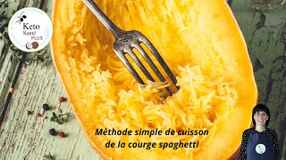 Façon SIMPLE de cuire la Courge Spaghetti AU FOUR [upl. by Auot]