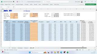 Planilha Controle de Aplicacoes [upl. by Yntirb]