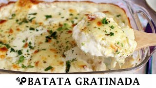 BATATA GRATINADA COM REQUEIJÃO  RECEITAS QUE AMO [upl. by Ardrey787]